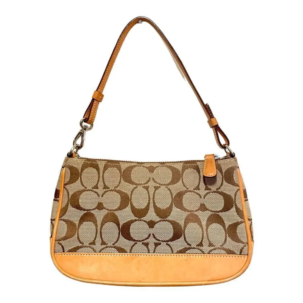 COACH Monogram Small Shoulder Bag & COACH Monogram Wristlet